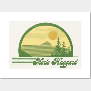 Merle Haggard / Retro Style Country Fan Design Posters and Art